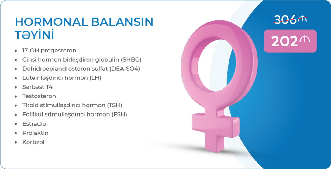 Determination of hormonal balance.