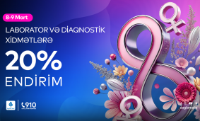 8-9 Mart - Xanımlara Özəl Xüsusi Endirim!