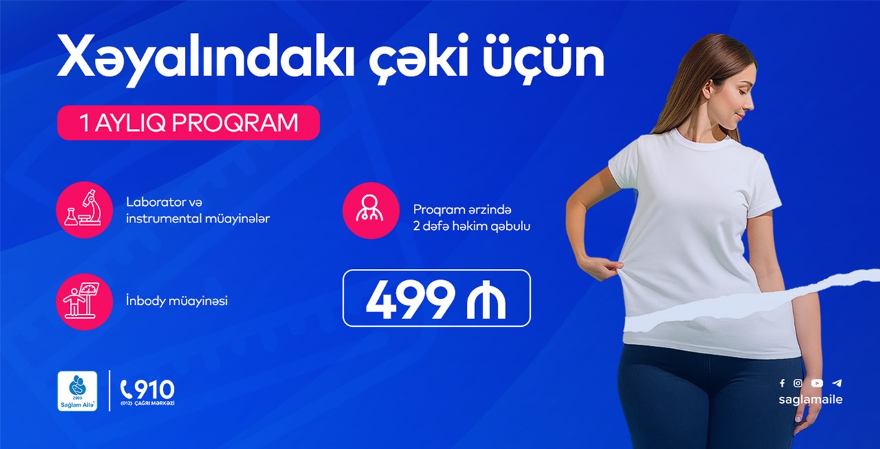 Xəyalındakı çəki üçün 1 aylıq proqram