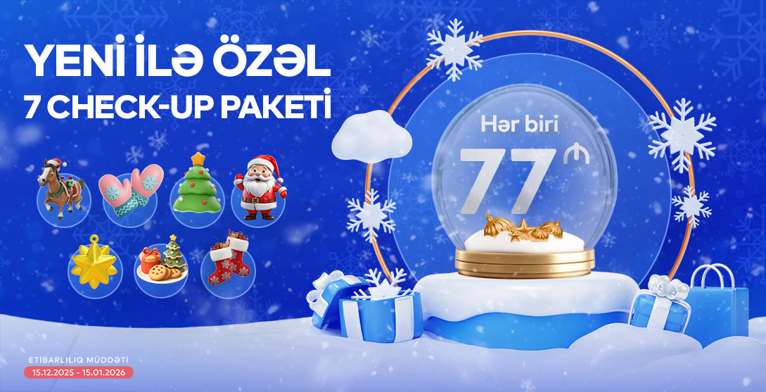 Yeni ilə özəl 7 check-up paketi