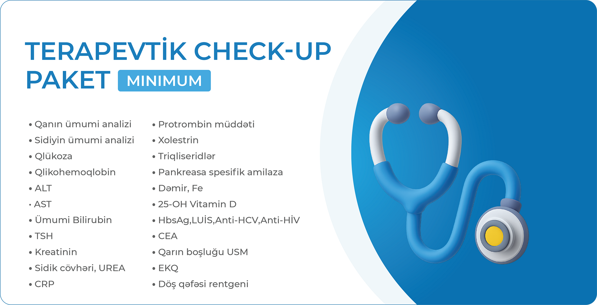 Terapevtik check-up (minimum)
