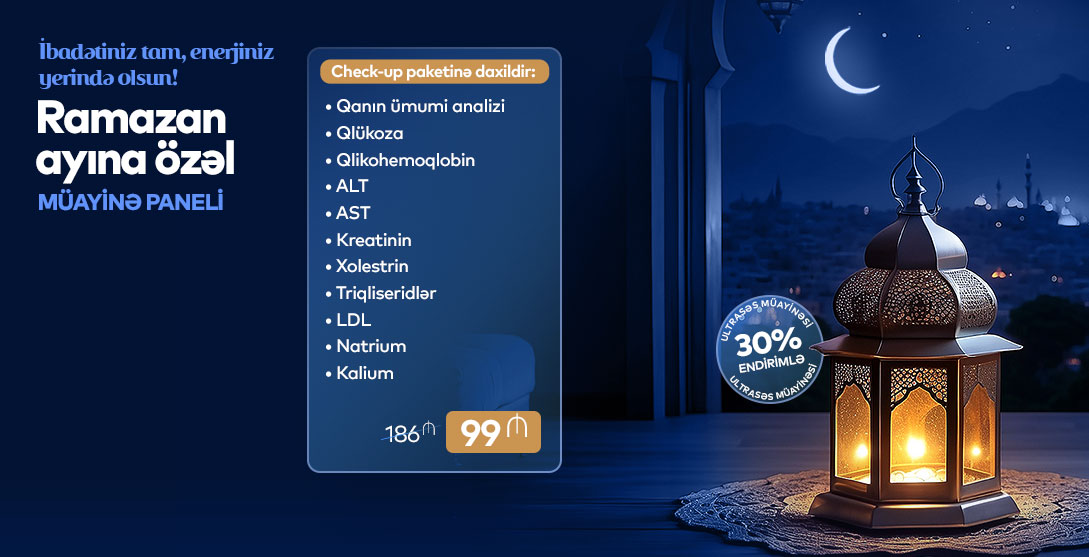 Ramazan ayına özəl müayinə paneli (minimum)