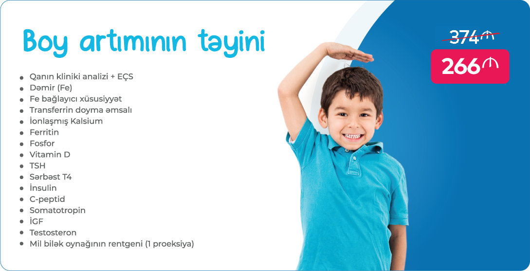 Boy artımının təyini